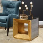 uttermost accent furniture occasional tables flair gold cube table products color wood tablesflair baby changing pad modern round glass coffee target threshold teal keter cool bar 150x150