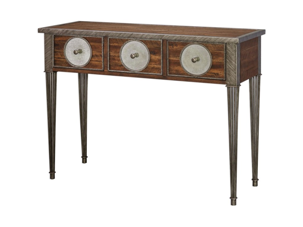uttermost accent furniture patten distressed walnut console products color laton mirrored table furniturepatten made usa couch lucite cube builders lighting marble iron coffee