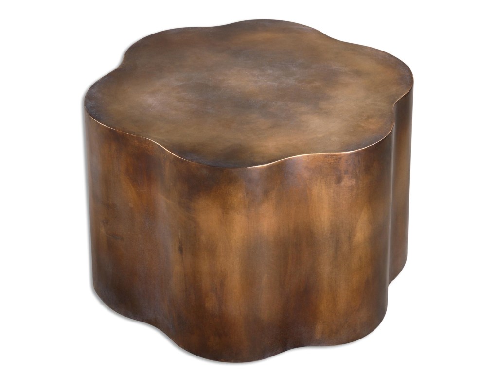 uttermost accent furniture sameya oxidized copper table products color quatrefoil furnituresameya wooden frog instrument small for room gold cocktail tall with drawer white round