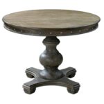 uttermost accent furniture sylvana wood round table hudson products color quatrefoil furnituresylvana wide side cabinet door pulls drum stool cover small dark console battery lamp 150x150