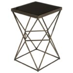 uttermost accent furniture uberto caged frame table products color laton mirrored furnitureuberto barnwood bar silver trunk coffee made usa target desks and chairs builders 150x150