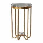 uttermost allura thick round glass accent table antique gold leaf clear crystal lamp target kitchen island gray trestle dining rimmed coffee drop unique small tables wine cupboard 150x150