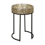 uttermost aven aged black and champagne gold accent table mcm side umbrellas that provide shade simple quilted runner patterns thin behind couch counter height console marble top 150x150
