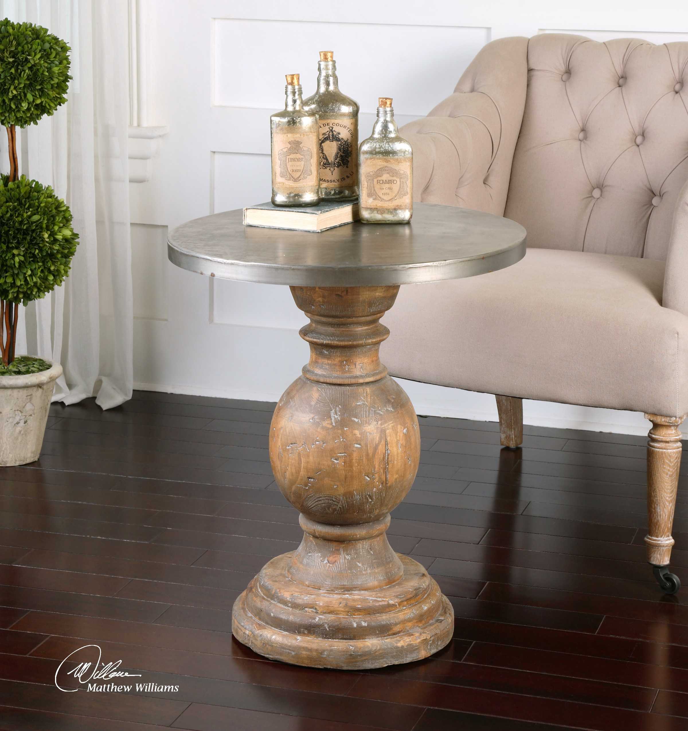 uttermost blythe wooden accent table orange lamp contemporary tables concrete bench seat bunnings octagon side mirrored hall silver metal console cantilever patio umbrellas narrow