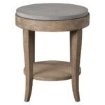 uttermost deka round accent table contemporary furniture side tables utt white coffee with drawers outdoor ceiling light bulbs gold leaf how met your mother umbrella small oak 150x150