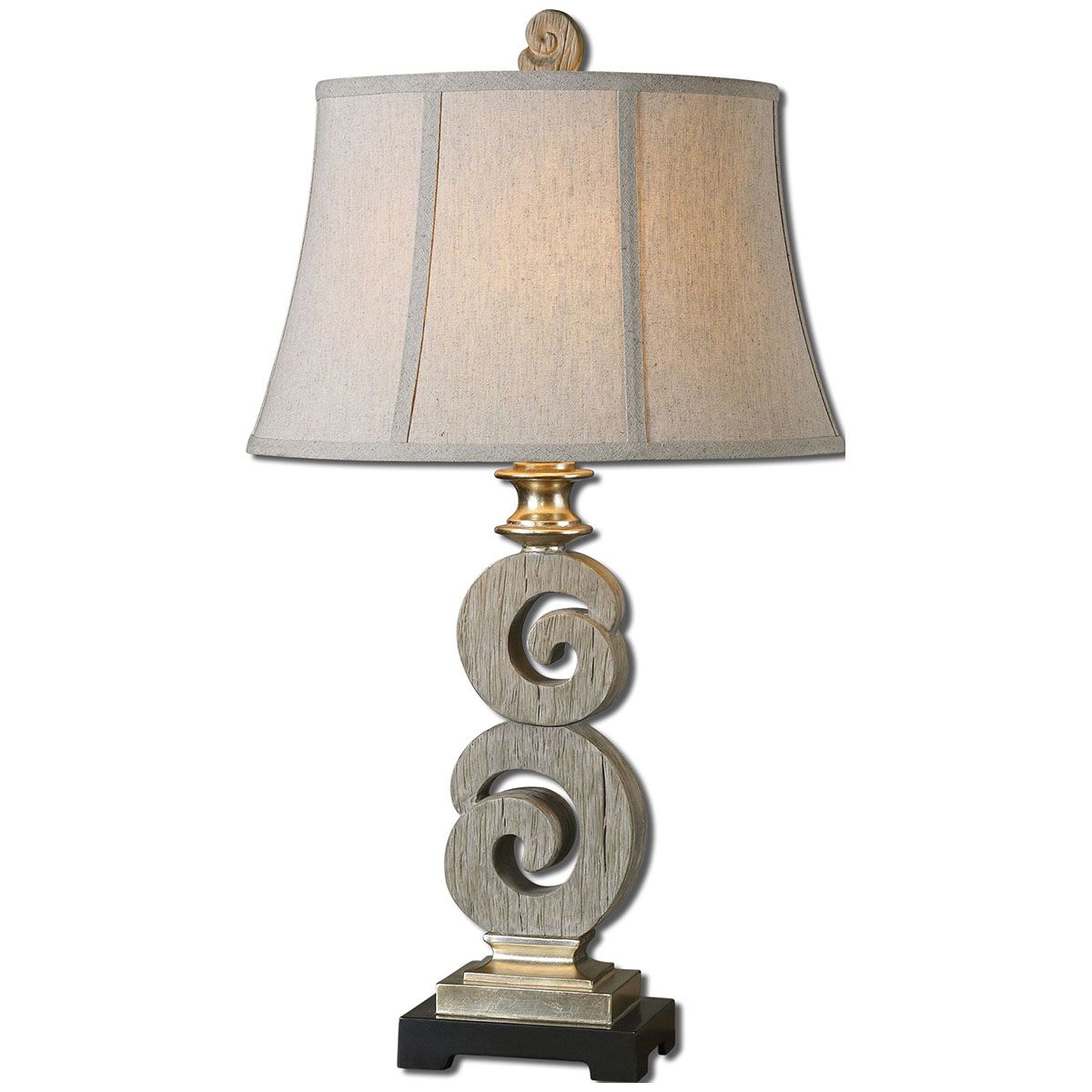uttermost delshire wood table lamp gin cube accent ethan allen round pier one imports tables patio console mission style tiffany lamps black and white rug brass hairpin legs drop