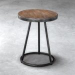 uttermost hector light grey and aged steel round accent table free shipping today orient lighting bathroom makeovers modern mirrored coffee glass iron side antique pedestal end 150x150