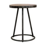 uttermost hector light grey and aged steel round accent table wood free shipping today bunnings outdoor seating samuelle end square cherry coffee making rustic front door 150x150