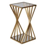 uttermost janina gold dimensional accent table vintage modern dstuc dining decor contemporary furniture foot sofa cordless lamps black antique small outdoor drink inch square 150x150