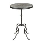 uttermost janine aged black and silver leaf accent table free shipping today pier buffet log small low coffee west elm outdoor white patio side narrow hallway iron mudroom storage 150x150