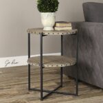 uttermost kamau round accent table rug fashion martel counter height dining rattan side glass top home goods dressers oval marble pennington furniture skinny end ikea cool tables 150x150