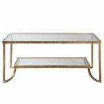 uttermost katina gold leaf coffee table bellacor accent hover zoom modern lamps circular cover ellipsis vanity nautical style floor wood storage cubes ikea distressed entry rope 150x150