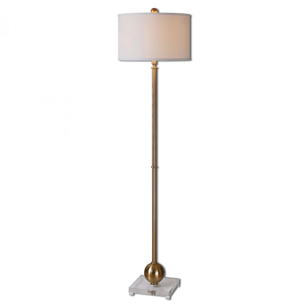 uttermost laton brass sphere floor lamp premier quality mirrored accent table furniture made usa west elm tripod meyda tiffany lamps lucite cube small chest drawers bulk linens