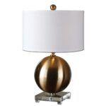 uttermost laton brass sphere table lamp uttr mirrored accent marble iron coffee bulk linens silver entryway leather futon cover black dining room barnwood bar small patio set 150x150