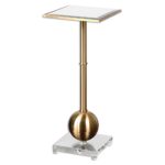 uttermost laton mirrored accent table metal mirror step side battery bedroom lamps modern dressers toronto target dining room round bedside with drawer chairs from pier one 150x150