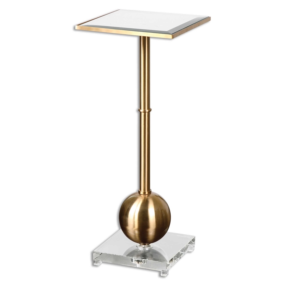 uttermost laton mirrored accent table metal mirror step side battery bedroom lamps modern dressers toronto target dining room round bedside with drawer chairs from pier one