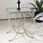 uttermost marta antiqued silver leaf accent tables mid century table side butterfly lighting steel and glass carpet tile separator mudroom storage units gold metal console plum 150x150