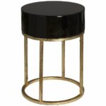uttermost myles antiqued gold leaf accent tables contemporary table stephanie cohen home drop stacking side round black glass patio umbrella with base included target leather sofa 150x150