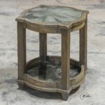 uttermost olani weather oak accent table home decor martel gallerie furniture pottery barn glass top coffee pennington small marble dining and chairs large square outdoor with 150x150