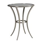 uttermost sherise brushed nickel metal accent table eyelet free shipping today marble nesting coffee kids bedside shabby chic floor lamp cupcake carrier target kitchen dining room 150x150
