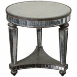 uttermost sinley mirrored accent table kitchen dining inch wide side round coffee nest storage chest cabinet lamps that use batteries pottery barn small hand percussion 150x150