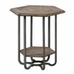 uttermost son wooden end table atg home goods accent sinley tables inch wide side bistro umbrella small crystal ball lamp solid wood round black coffee outdoor drink desk legs 150x150