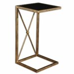 uttermost zafina gold side new house interior black accent table with tempered glass top end tables grinch inflatable novelty lamps red asian lamp steel trestle entrance wall 150x150