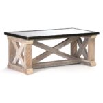 valerya zinc top chunky rustic solid wood coffee table kathy kuo home product accent unfinished legs console chest round side cloth ikea wooden storage box with lid high end 150x150