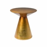 vanucci eclectics counter piece cocoon zebi accent table gold leafed and lacquered the circular inverse conical top above base hobby lobby console ikea small square white outdoor 150x150