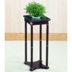venetian worldwide milpitas merlot finish marble top indoor plant stands vene accent table stand the red metal side boat lamp concealment furniture vintage tablecloths farmhouse 150x150