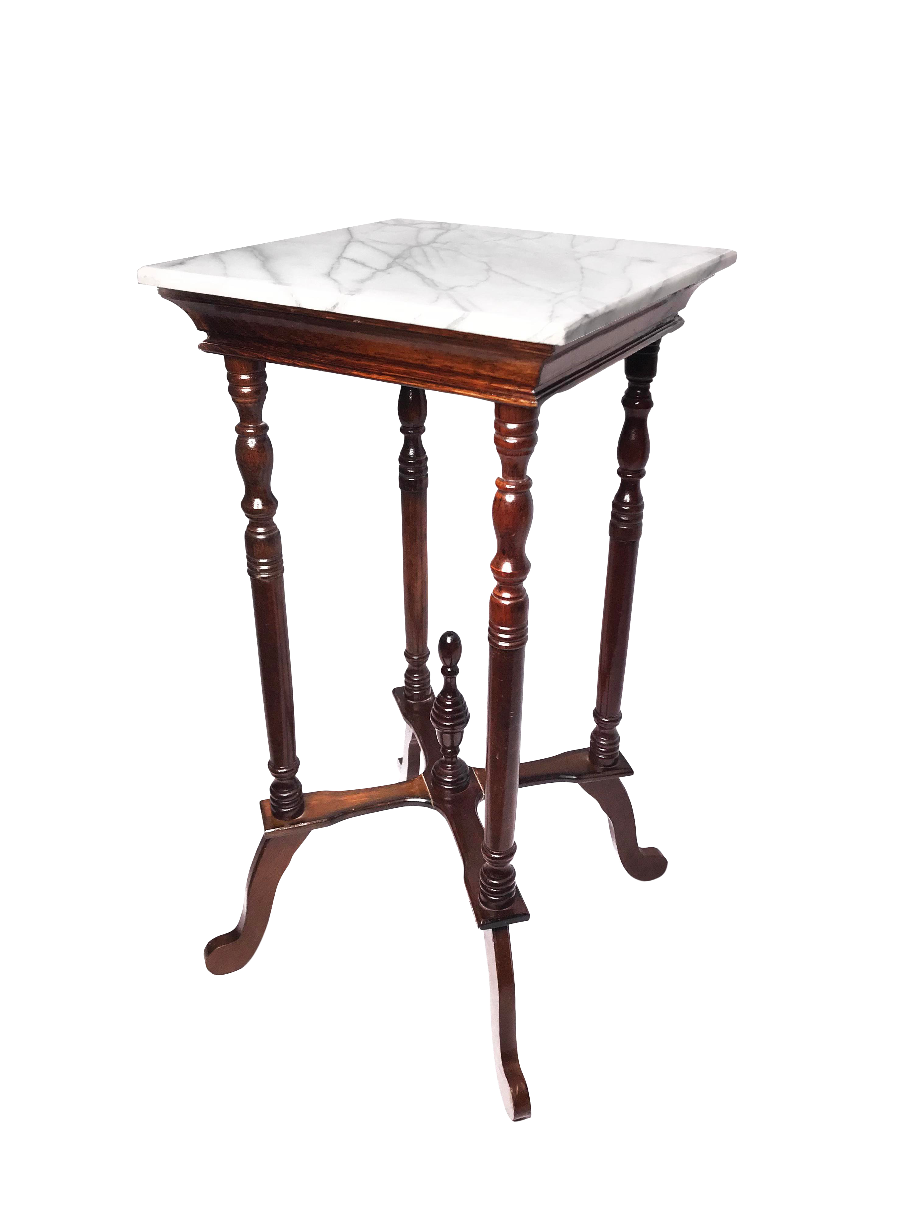 victorian elegant tall marble top wooden accent table chairish round side clear coffee acrylic outdoor setting covers espresso cocktail small bathroom tables glass and end lamp