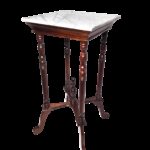 victorian elegant tall marble top wooden accent table chairish square ikea kids wall storage corner side pink cocktails acrylic console living room units threshold mirrored with 150x150