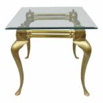 vintage brass glass queen anne accent table chairish and antique small decorative side tables long thin white gold lamp clear coffee gaming dock shades light coupon dining room 150x150