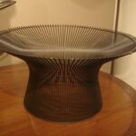 vintage bronze coffee table warren platner for knoll accent metal large inch round topper green small deck rectangle with storage outdoor living room armchair gold square 150x150