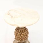 vintage gilded pineapple accent table master silver pedestal side having round top marble base wood hand coffee sets clearance small acrylic pottery barn lorraine glass patio end 150x150