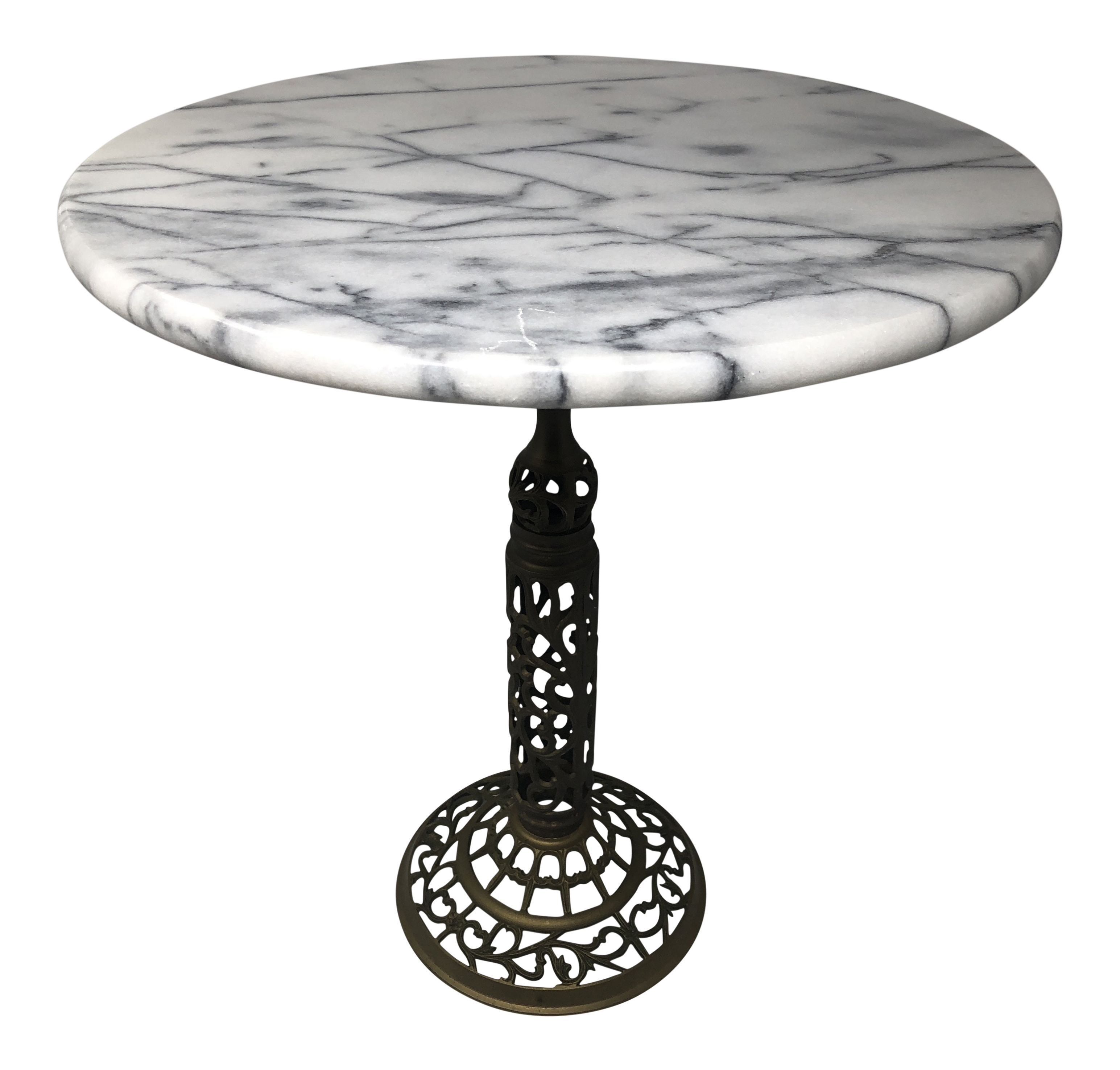 vintage marble and brass filigree accent table chairish white adjustable metal legs small house plans nesting console tables wicker end sectional furniture patio chairs mosaic top