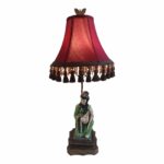 vintage oriental figurine table lamp chairish accent lamps white resin wicker side pink patio umbrella leather dining chairs grey metal brass coffee base pottery barn beds black 150x150