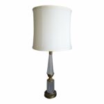 vintage traditional brass and crystal table lamp silk shade chairish accent lighting seattle mirrored with drawers nate berkus round gold marble top uma enterprises lamps modern 150x150