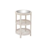 vintage white tier round accent table the end tables tiered metal cherry oak modern light swivel coffee ashley furniture wesling folding two pub height kitchen free wide floor 150x150