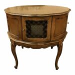 vintage wooden drum accent table cabinet chairish wood battery powered patio lights brown living room furniture small coffee wheels glass nesting end tables chinese lanterns 150x150