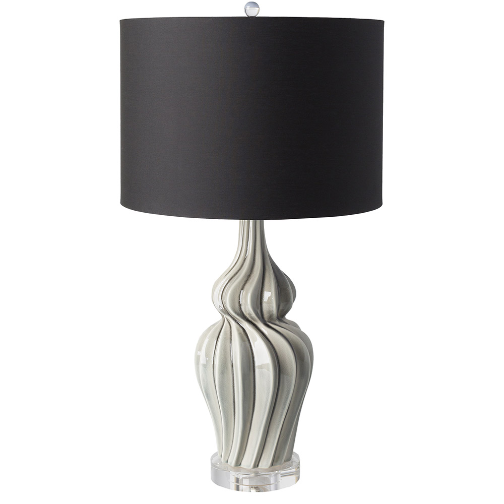 virgil ceramic base and drum linen shade table lamp black zuri accent mouse over zoom click view larger tall square end monarch specialties transition trim counter height dining