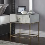 wade mirrored accent table with gold finish base inspire bold tables matching mirrors kitchen counter semi circle coffee black piece set diy sofa modern dressing chair target 150x150