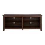 walker edison furniture company wood media stand storage console traditional brown stands room essentials accent table assembly instructions the dining set with bench blue inch 150x150