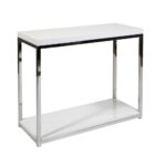 wall street white chrome foyer table the end tables accent matching nightstands threshold bar stools bunnings garden furniture between carpet and tile small round glass dining 150x150