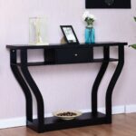 way black accent console table modern sofa entryway tables hallway hall furniture drawer stacking ikea mosaic patio set round coffee and end marble top dining with door navy pub 150x150