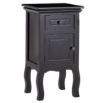 way black nightstand storage drawer and cabinet wood accent table end coffee with lamp attached outdoor console breakfast bar stools mid century lighting lily slim glass house 150x150