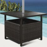 way brown rattan wicker steel side table outdoor wood furniture deck garden patio pool homemade coffee mat for dining marble bedside target replica sofa room brisbane modern glass 150x150