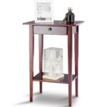 way end table tall wood side accent style with drawer and shelf telephone stand small garden cover clearance patio couch ikea desk mirror furniture outdoor tables mahogany dining 150x150