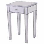 way mirrored accent table nightstand end bedside storage cabinet drawer with sliver free shipping today kitchen pulls antique drop leaf value retro bedroom furniture meyda tiffany 150x150
