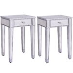 way pcs mirrored accent table nightstand end metal with drawers storage cabinet drawer simple side plans pedestal legs large outdoor wall clock pottery barn dining chairs chest 150x150